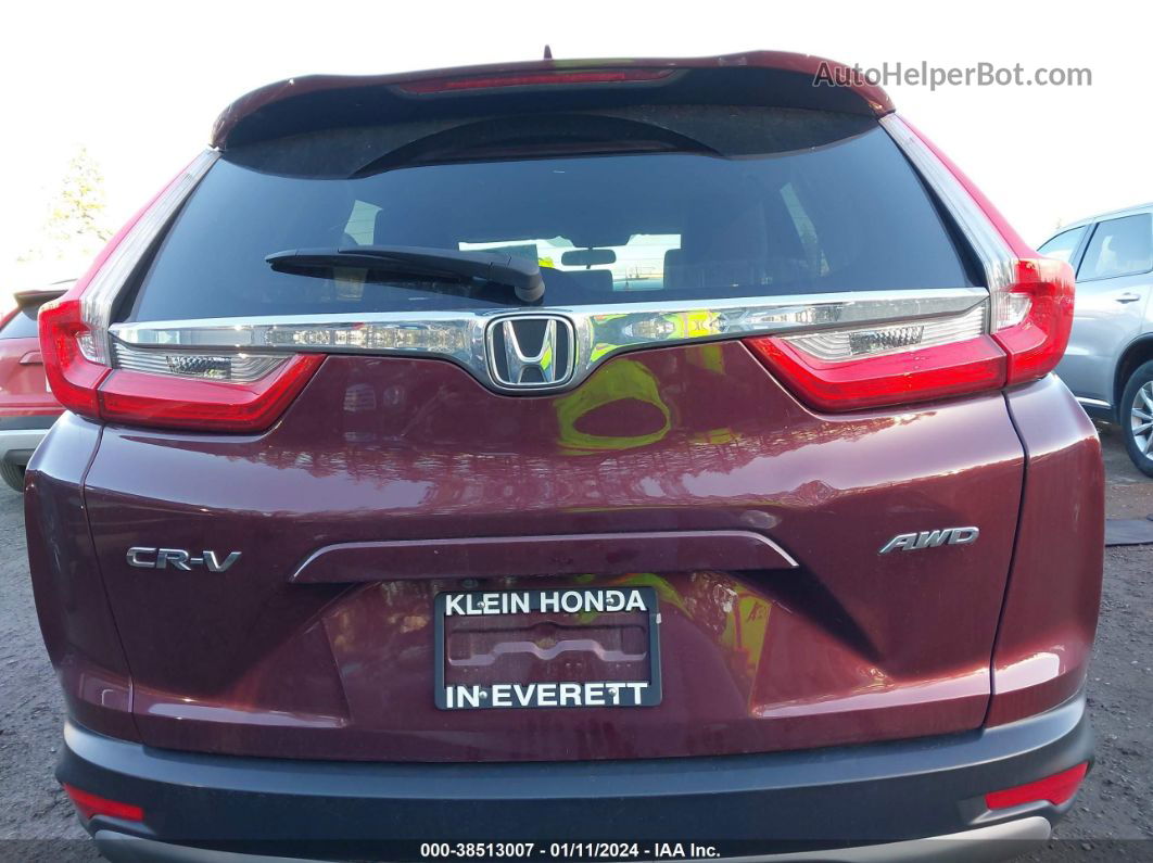 2019 Honda Cr-v Ex Maroon vin: 2HKRW2H58KH623387