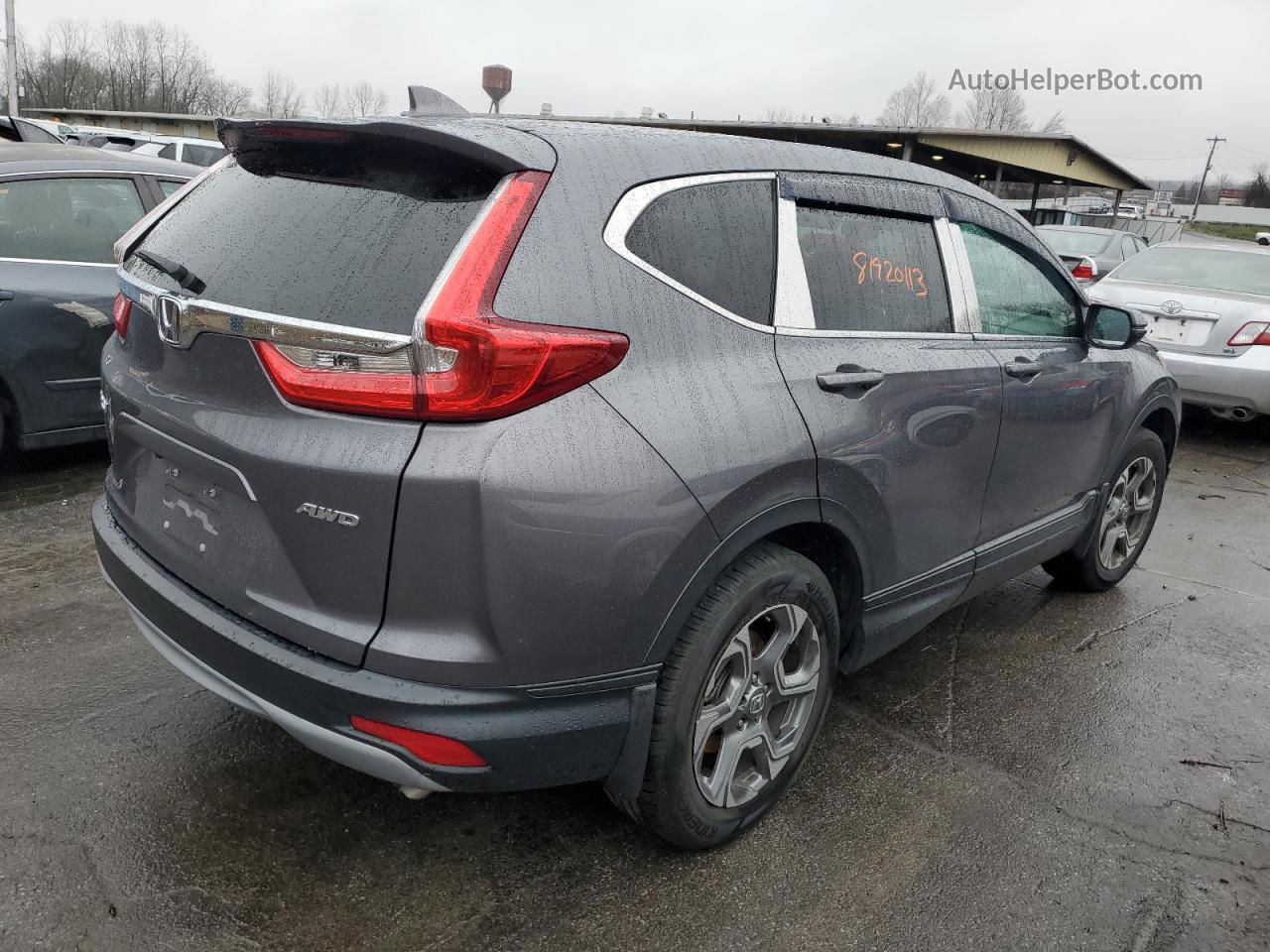 2019 Honda Cr-v Ex Gray vin: 2HKRW2H58KH674257