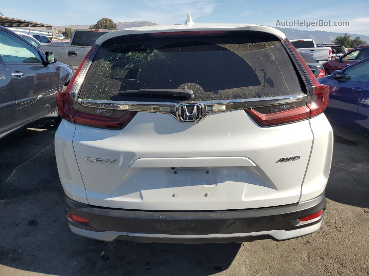 2020 Honda Cr-v Ex White vin: 2HKRW2H58LH688354