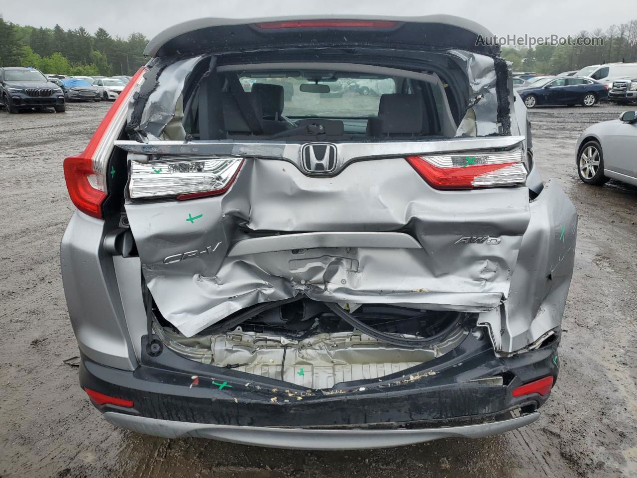 2017 Honda Cr-v Ex Silver vin: 2HKRW2H59HH631605