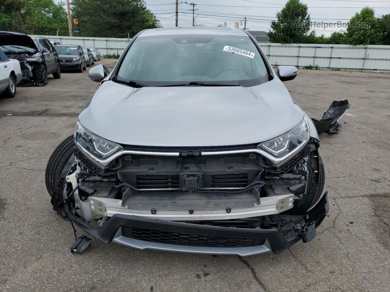 2017 Honda Cr-v Ex Gray vin: 2HKRW2H59HH665981