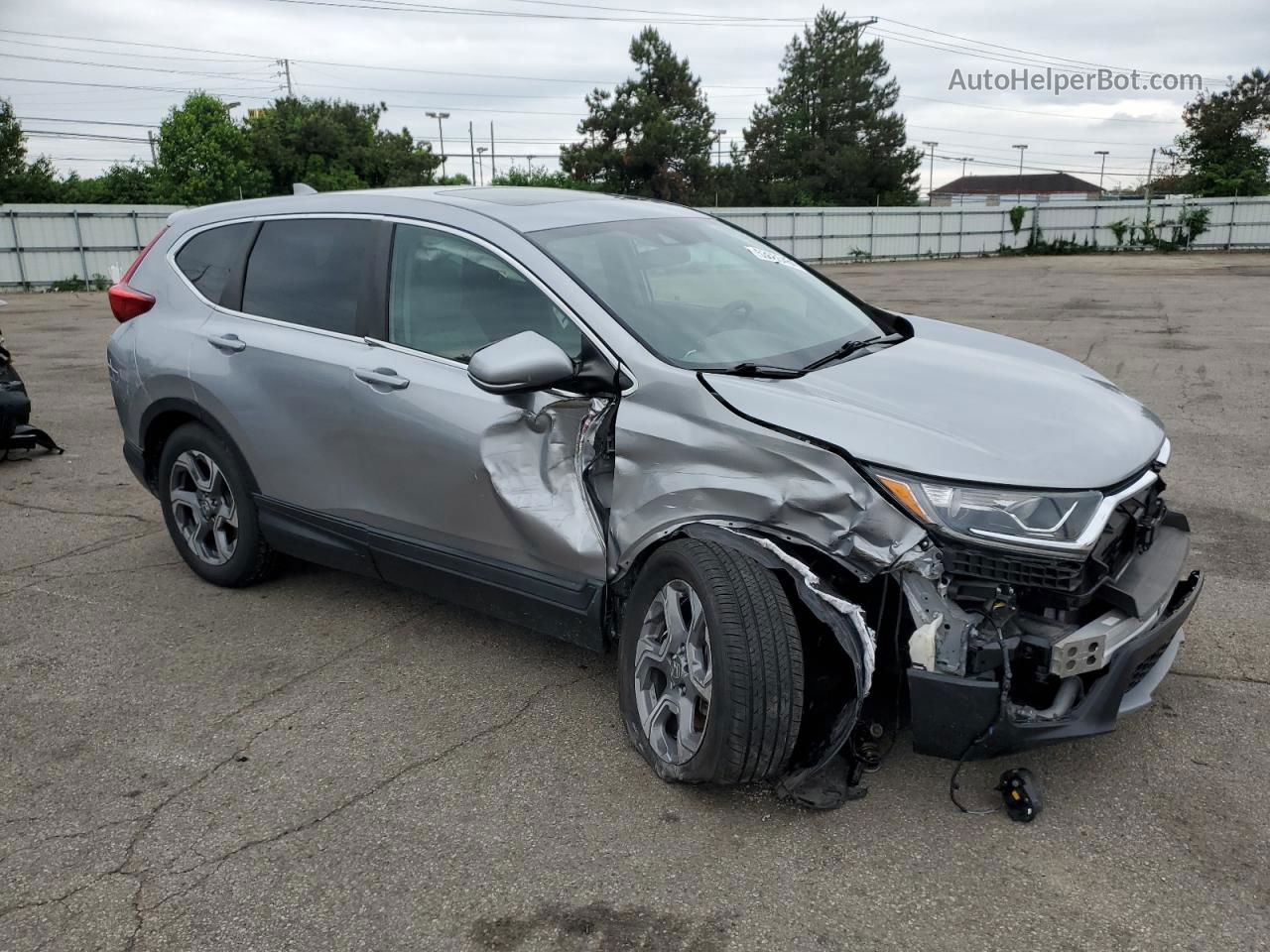 2017 Honda Cr-v Ex Gray vin: 2HKRW2H59HH665981