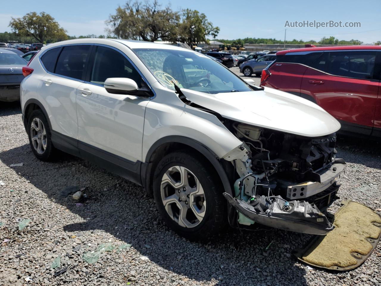 2018 Honda Cr-v Ex Белый vin: 2HKRW2H59JH656235