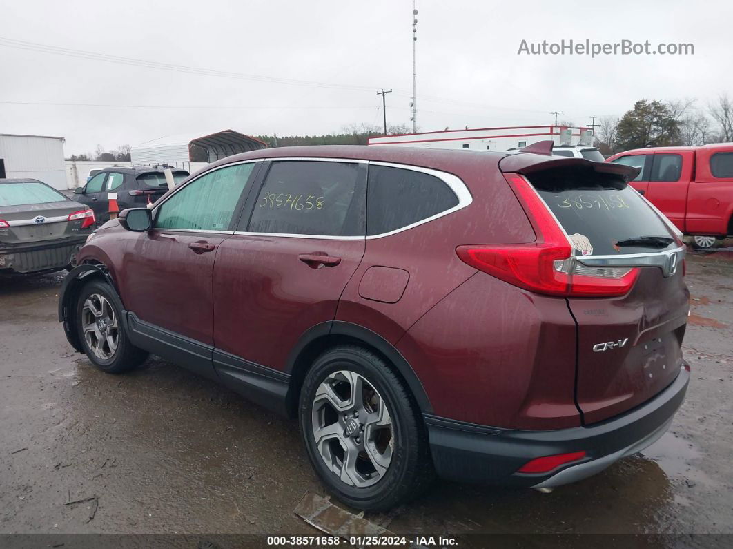 2018 Honda Cr-v Ex Burgundy vin: 2HKRW2H59JH673973