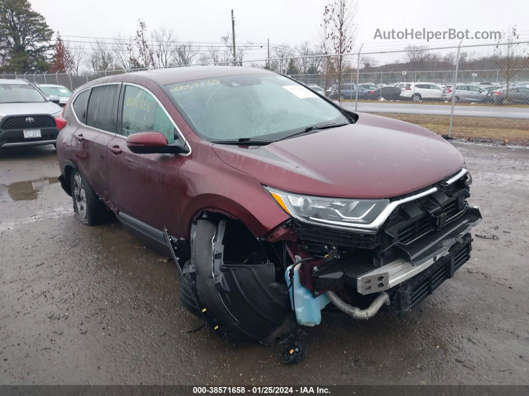 2018 Honda Cr-v Ex Burgundy vin: 2HKRW2H59JH673973