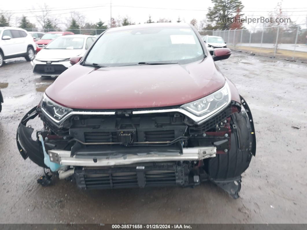 2018 Honda Cr-v Ex Burgundy vin: 2HKRW2H59JH673973