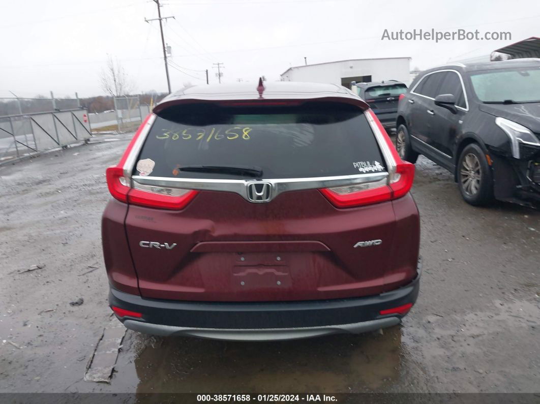 2018 Honda Cr-v Ex Burgundy vin: 2HKRW2H59JH673973