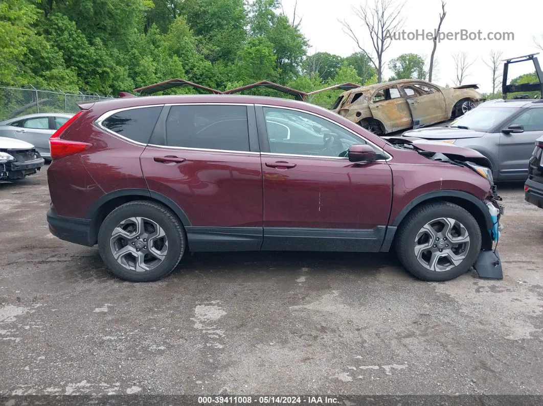 2018 Honda Cr-v Ex Burgundy vin: 2HKRW2H59JH696220