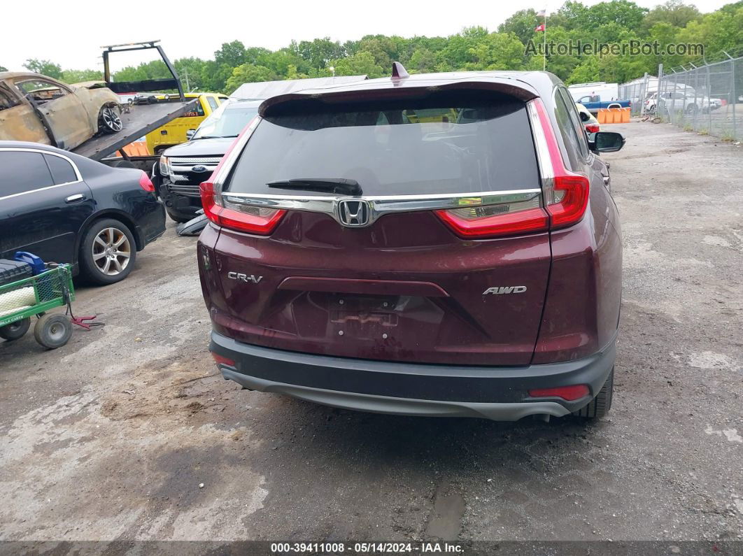 2018 Honda Cr-v Ex Burgundy vin: 2HKRW2H59JH696220