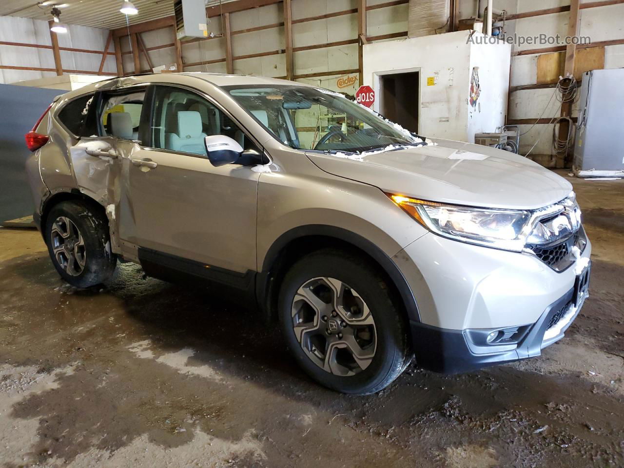 2019 Honda Cr-v Ex Beige vin: 2HKRW2H59KH631059