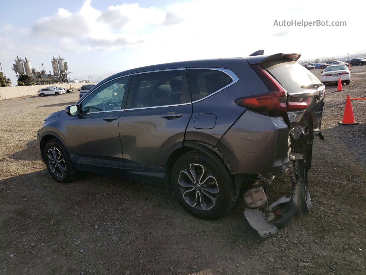 2020 Honda Cr-v Ex Gray vin: 2HKRW2H59LH697905