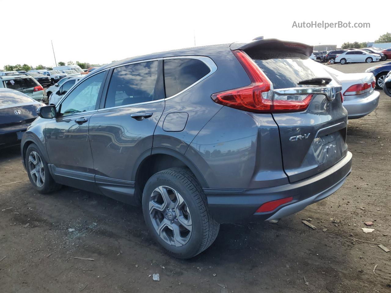 2017 Honda Cr-v Ex Gray vin: 2HKRW2H5XHH639941