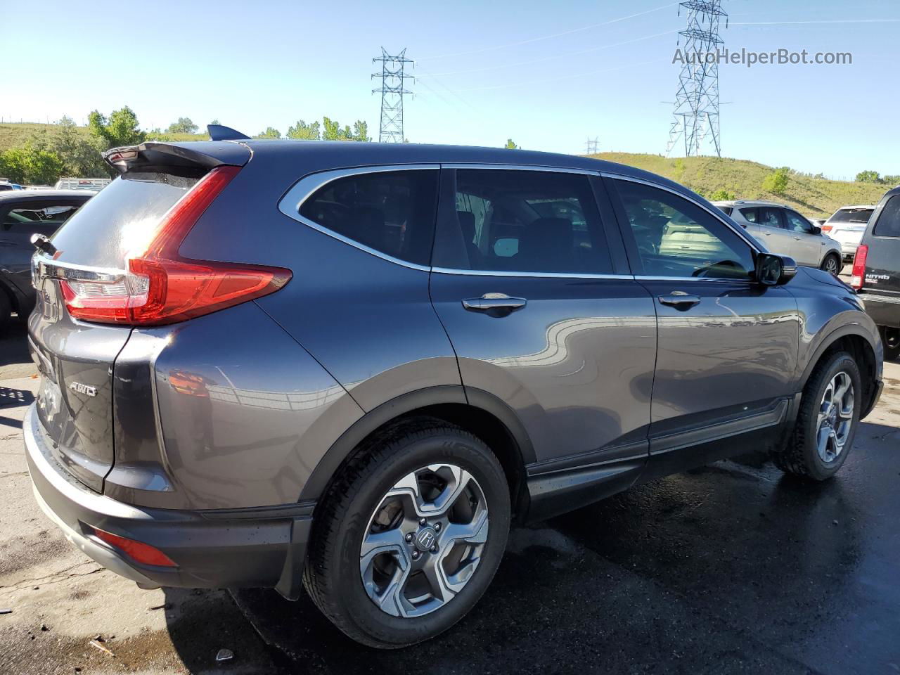 2017 Honda Cr-v Ex Gray vin: 2HKRW2H5XHH665942