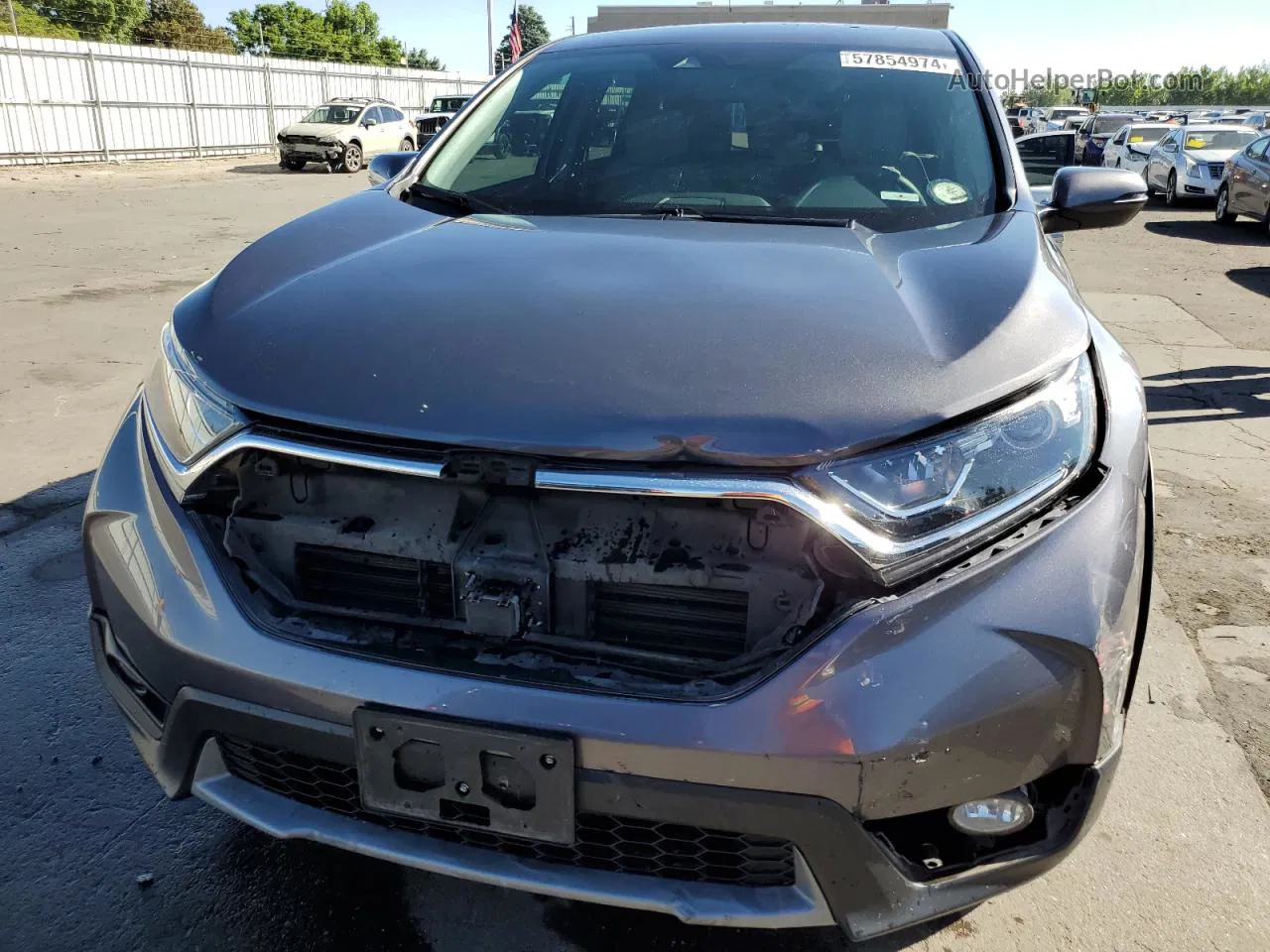 2017 Honda Cr-v Ex Gray vin: 2HKRW2H5XHH665942