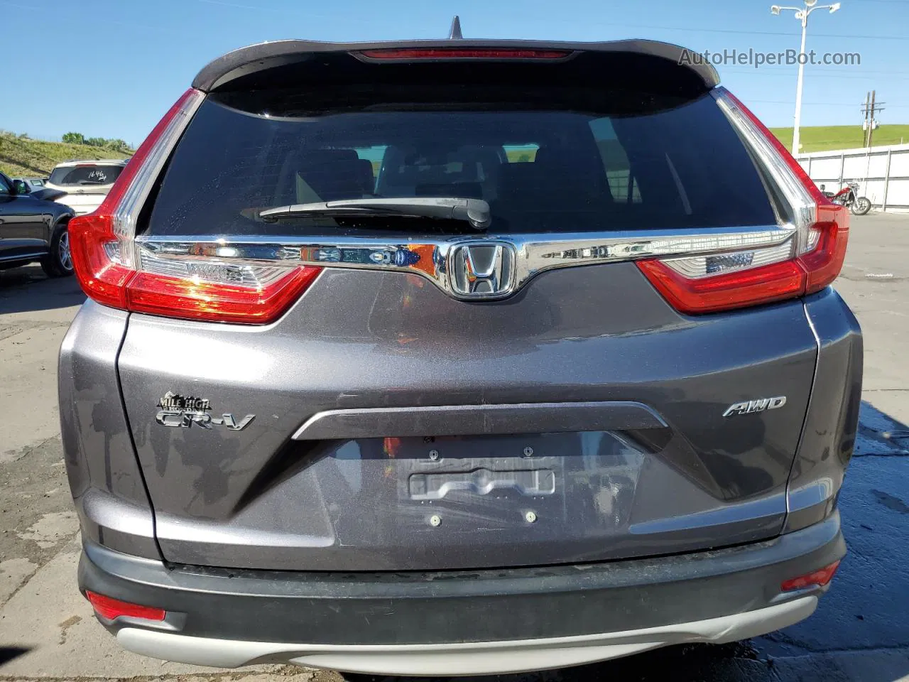 2017 Honda Cr-v Ex Gray vin: 2HKRW2H5XHH665942