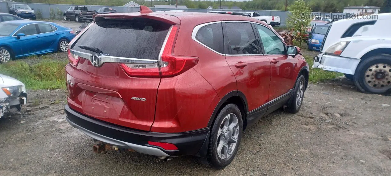 2018 Honda Cr-v Ex Orange vin: 2HKRW2H5XJH143138