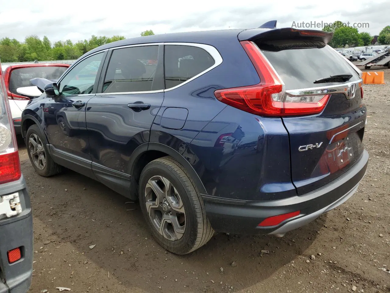 2018 Honda Cr-v Ex Blue vin: 2HKRW2H5XJH601695