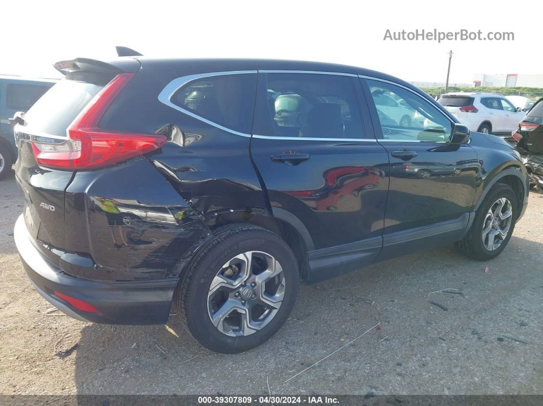 2018 Honda Cr-v Ex Black vin: 2HKRW2H5XJH604080