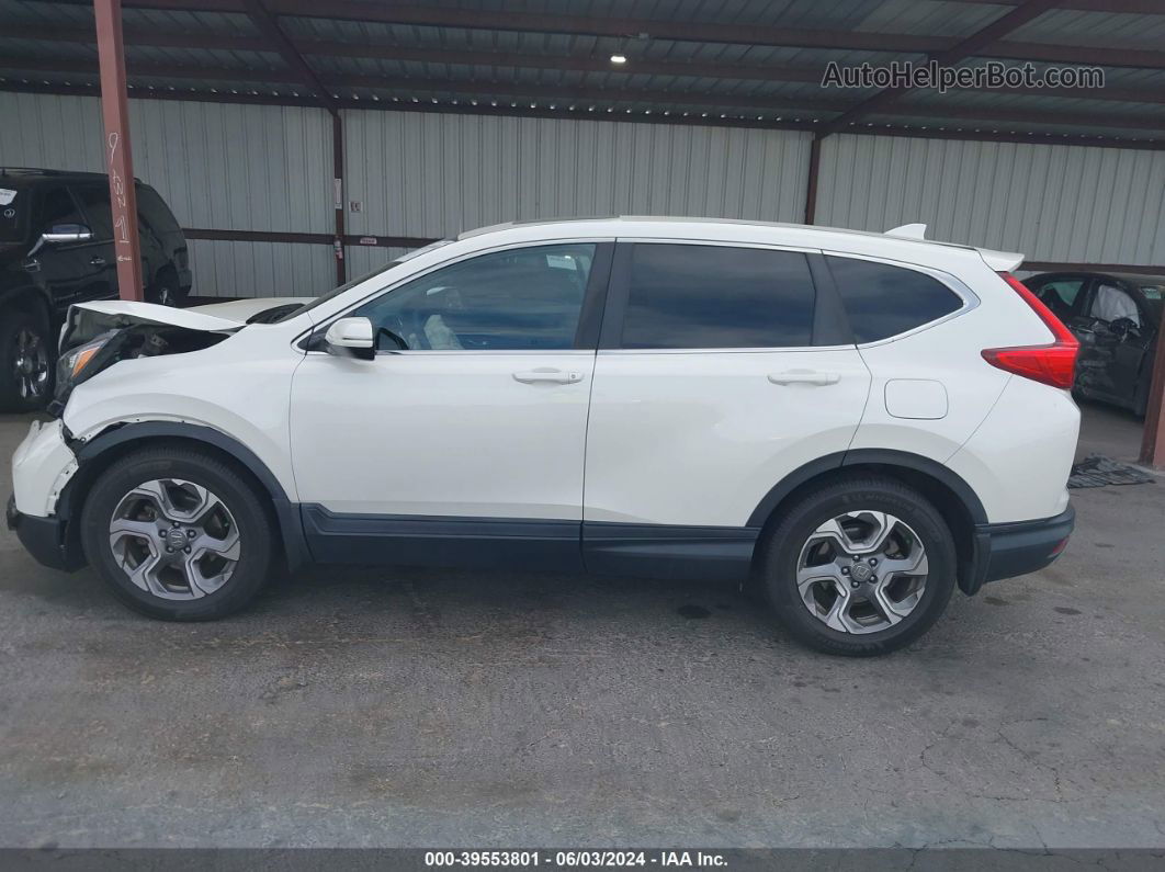 2018 Honda Cr-v Ex White vin: 2HKRW2H5XJH613393