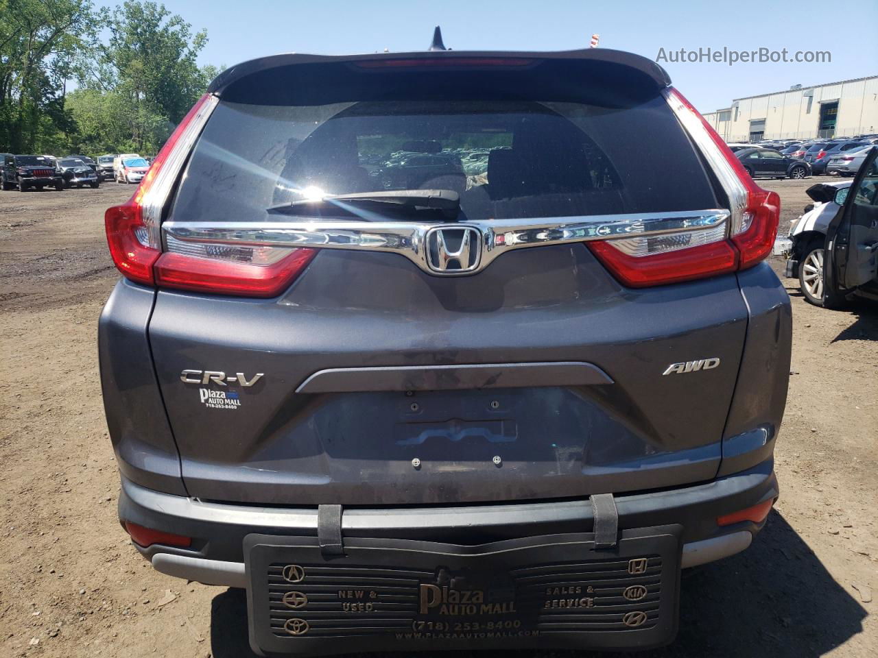 2018 Honda Cr-v Ex Gray vin: 2HKRW2H5XJH633756