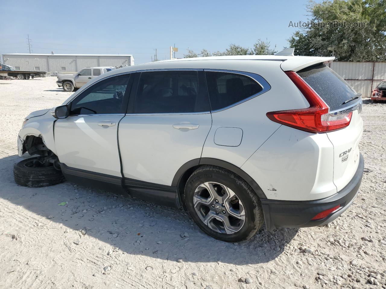 2017 Honda Cr-v Exl White vin: 2HKRW2H80HH622883