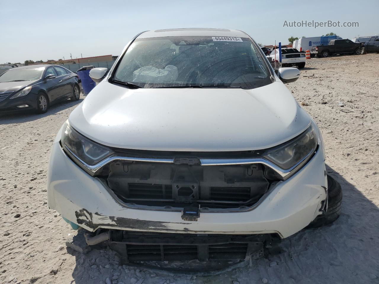 2017 Honda Cr-v Exl White vin: 2HKRW2H80HH622883