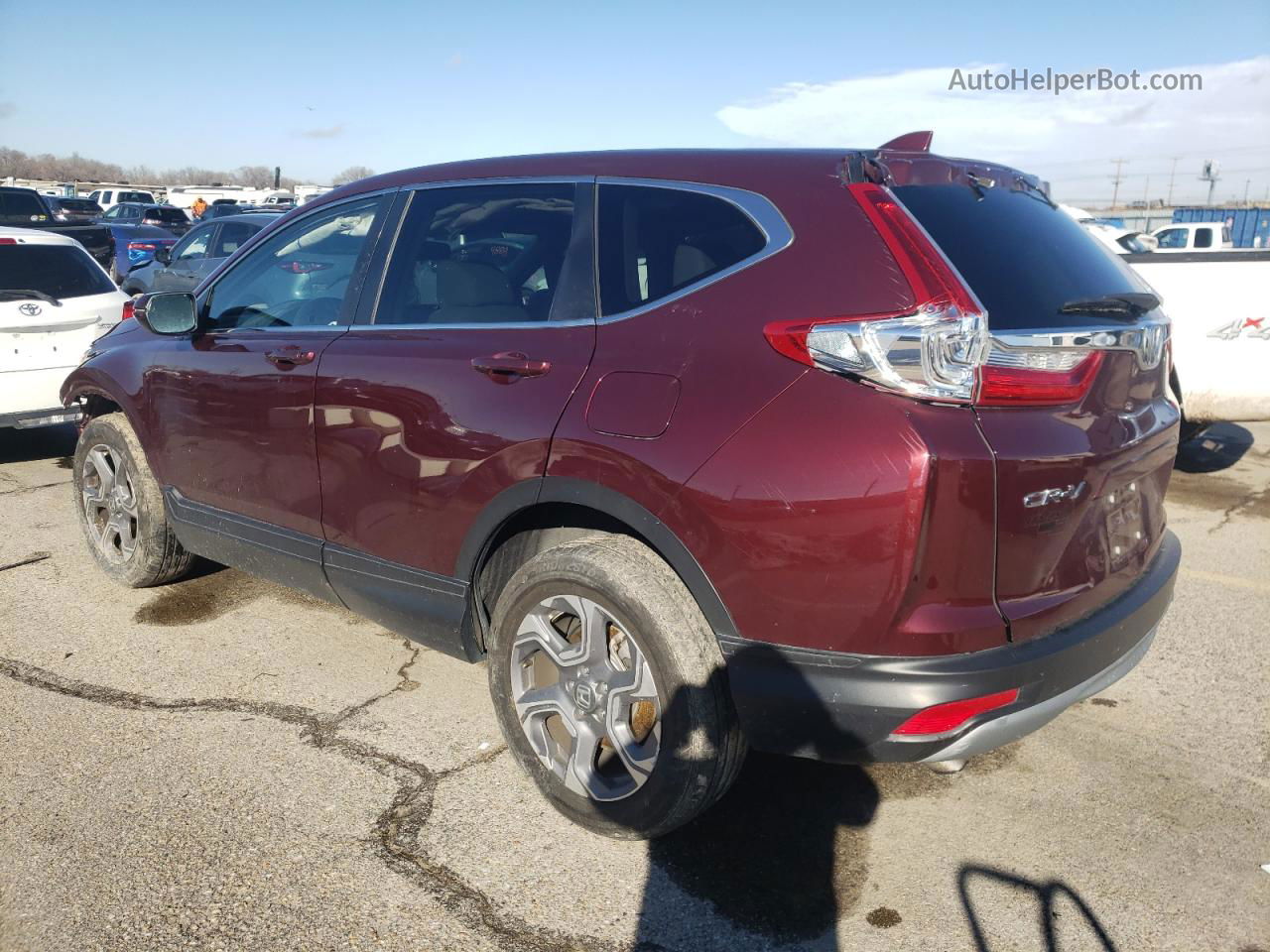 2017 Honda Cr-v Exl Maroon vin: 2HKRW2H80HH675938