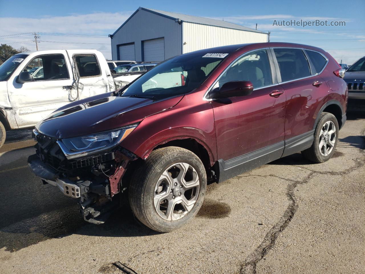 2017 Honda Cr-v Exl Maroon vin: 2HKRW2H80HH675938