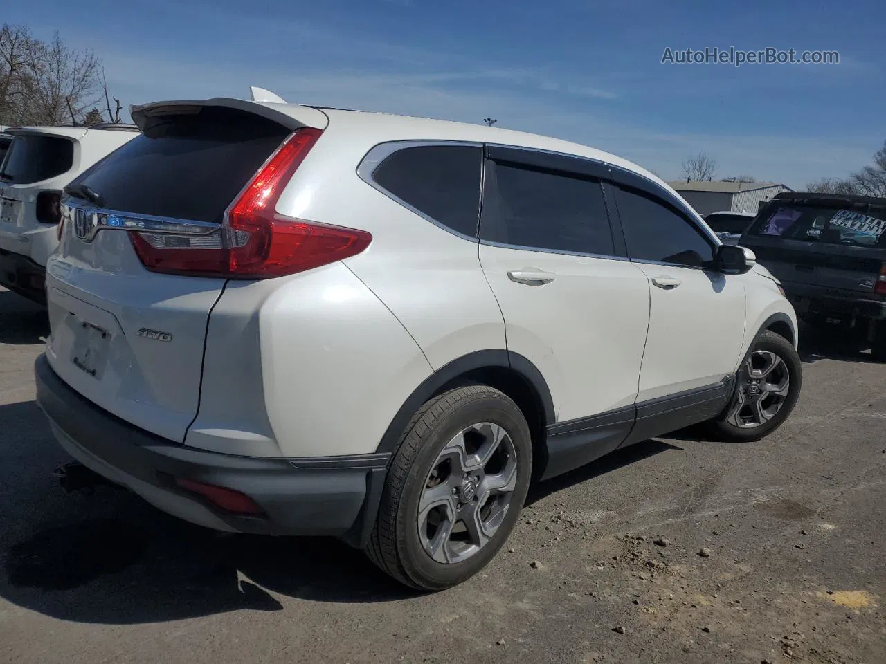 2017 Honda Cr-v Exl White vin: 2HKRW2H82HH626367