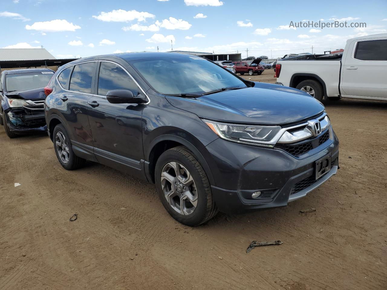 2017 Honda Cr-v Exl Charcoal vin: 2HKRW2H82HH665816