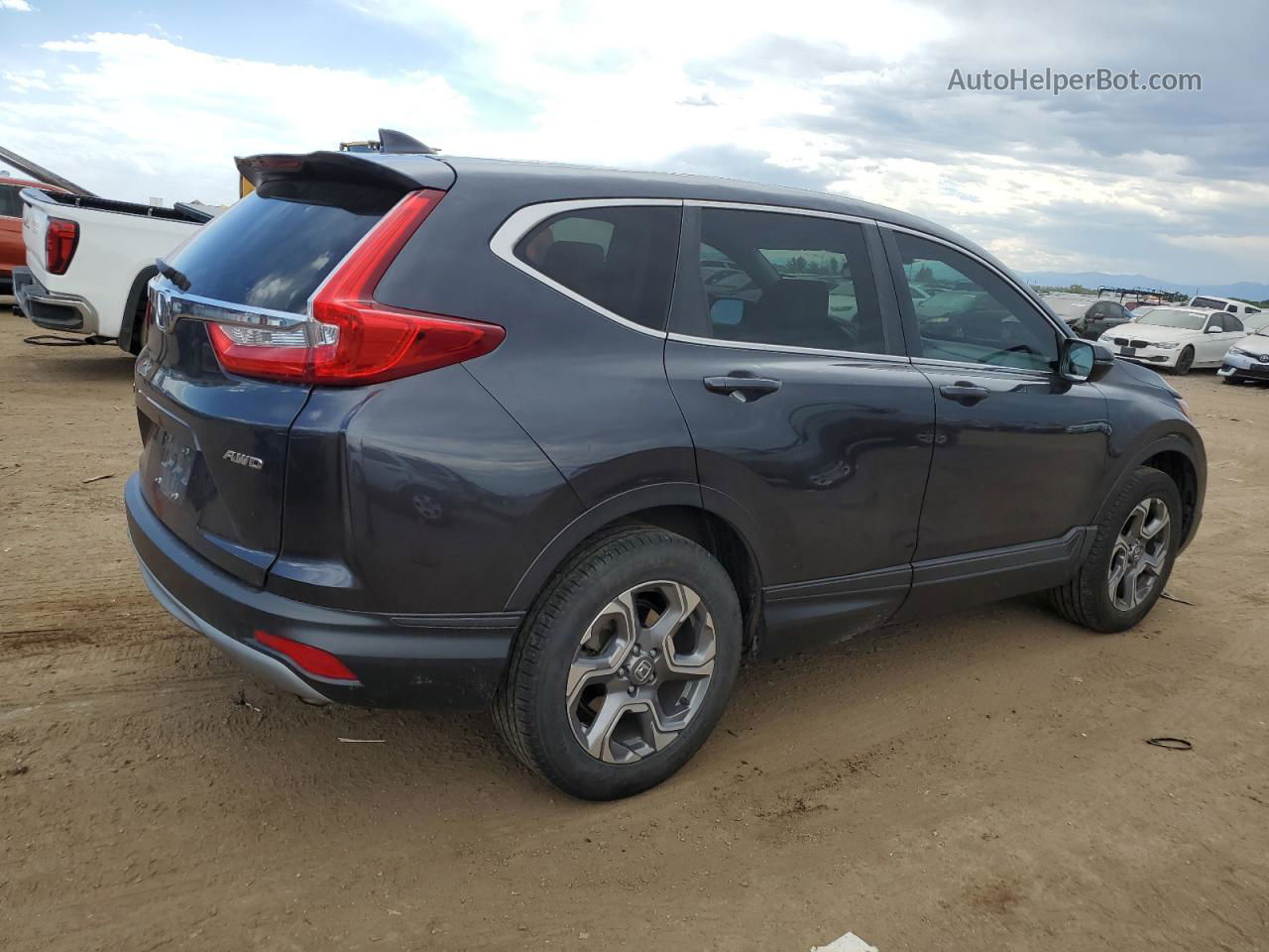 2017 Honda Cr-v Exl Charcoal vin: 2HKRW2H82HH665816