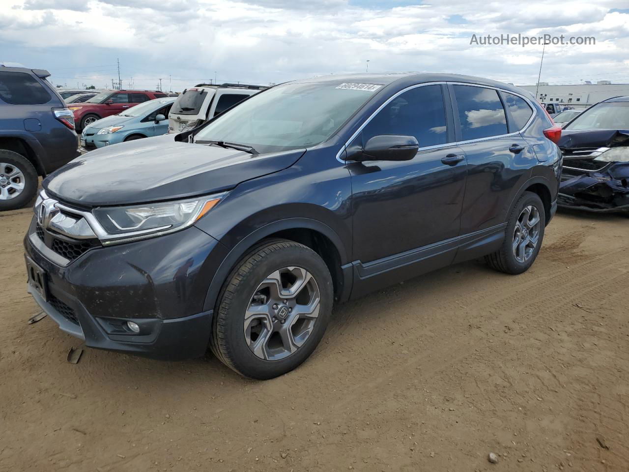 2017 Honda Cr-v Exl Charcoal vin: 2HKRW2H82HH665816