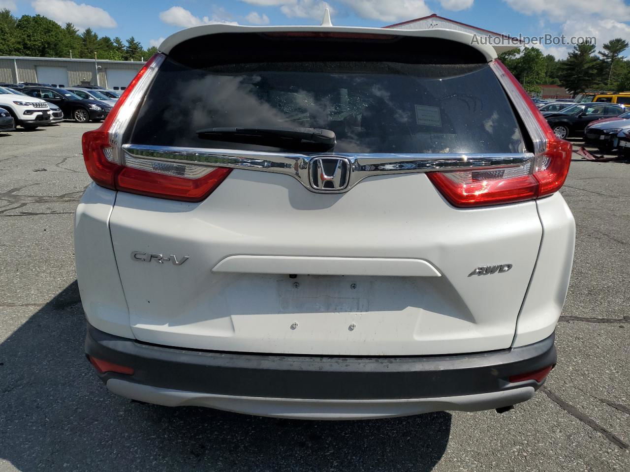 2018 Honda Cr-v Exl White vin: 2HKRW2H82JH600129