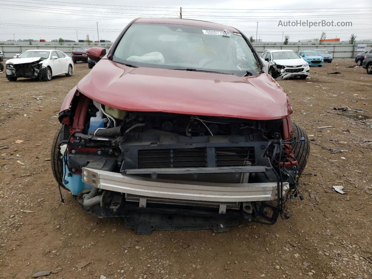 2018 Honda Cr-v Exl Orange vin: 2HKRW2H82JH613463