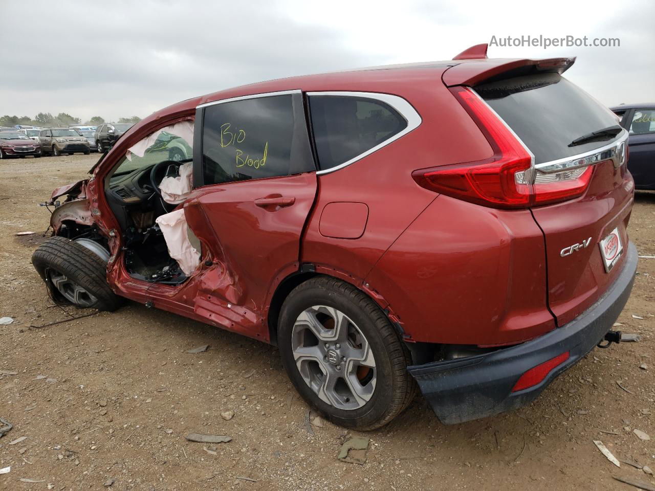 2018 Honda Cr-v Exl Orange vin: 2HKRW2H82JH613463