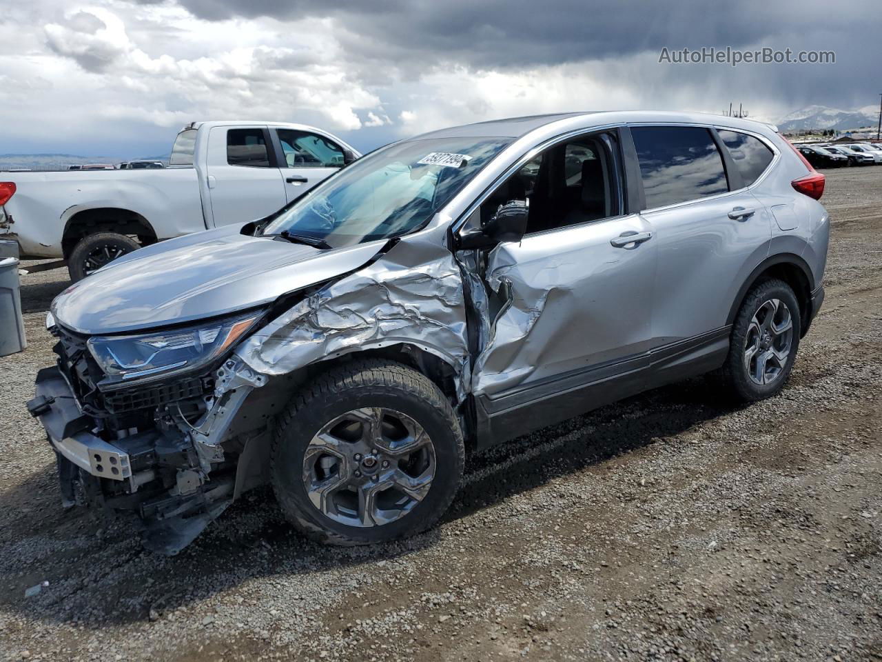 2018 Honda Cr-v Exl Silver vin: 2HKRW2H82JH625550