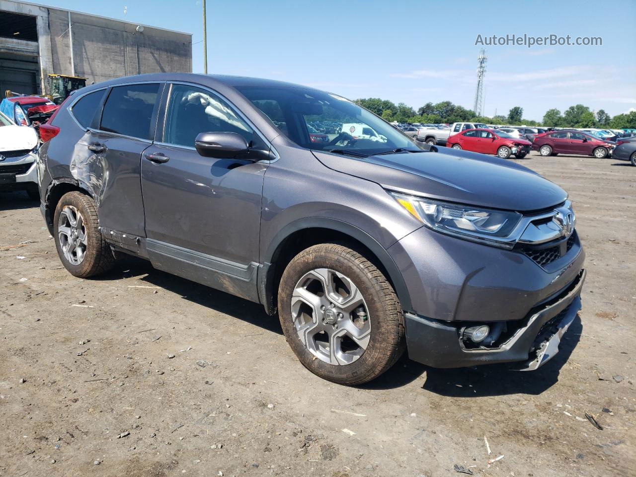 2018 Honda Cr-v Exl Gray vin: 2HKRW2H82JH629095