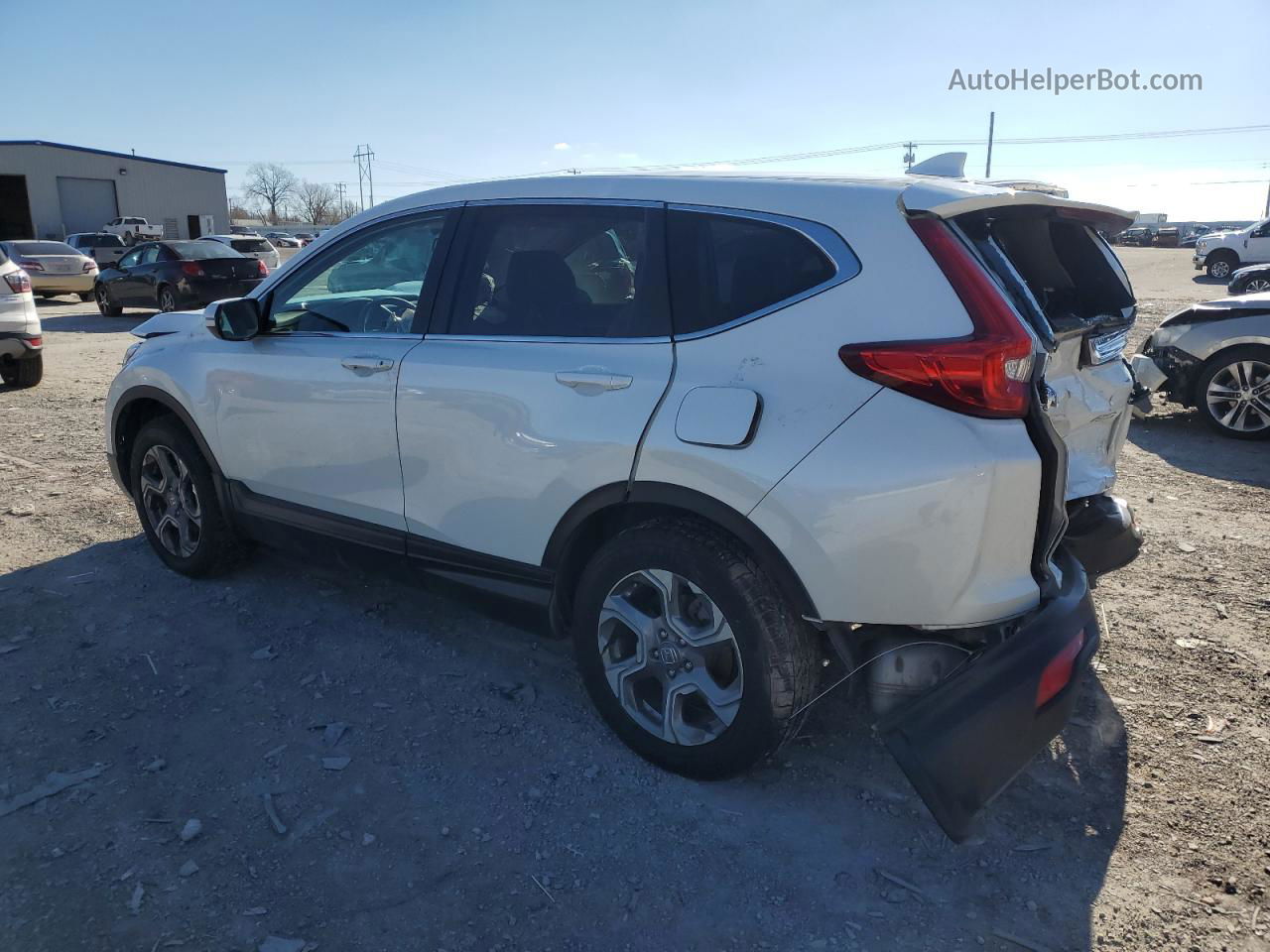 2018 Honda Cr-v Exl White vin: 2HKRW2H82JH633499