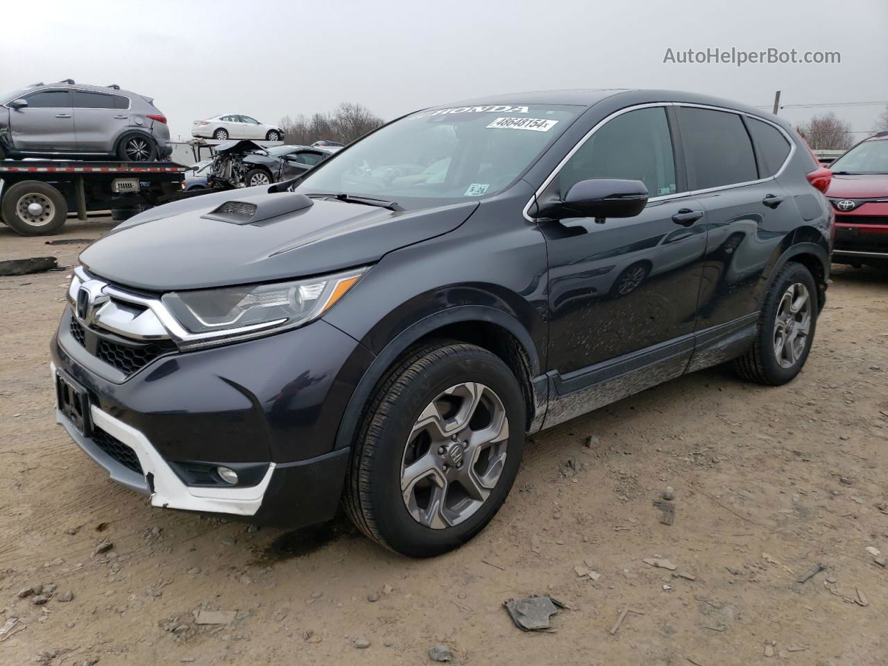 2019 Honda Cr-v Exl Gray vin: 2HKRW2H82KH606093