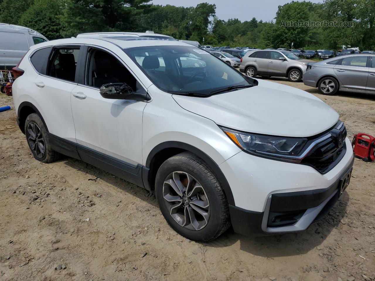 2020 Honda Cr-v Exl White vin: 2HKRW2H82LH656543