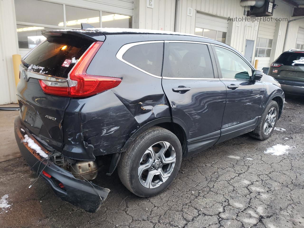 2017 Honda Cr-v Exl Синий vin: 2HKRW2H83HH603809