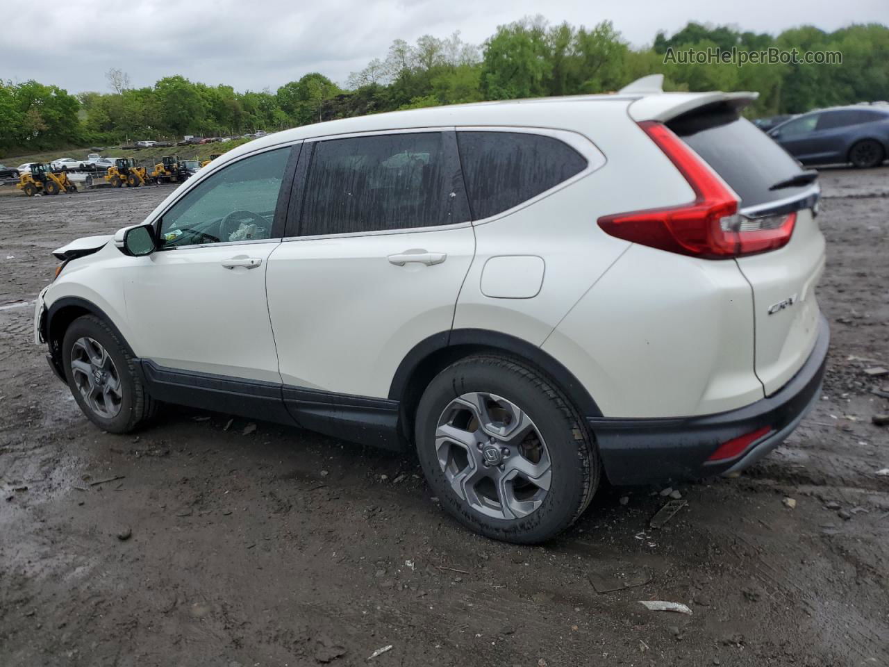 2018 Honda Cr-v Exl White vin: 2HKRW2H83JH608305