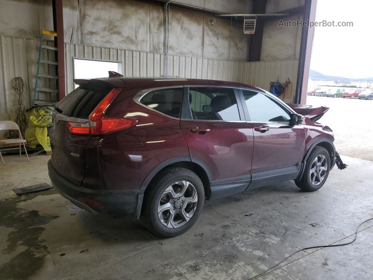 2018 Honda Cr-v Exl Maroon vin: 2HKRW2H83JH612239