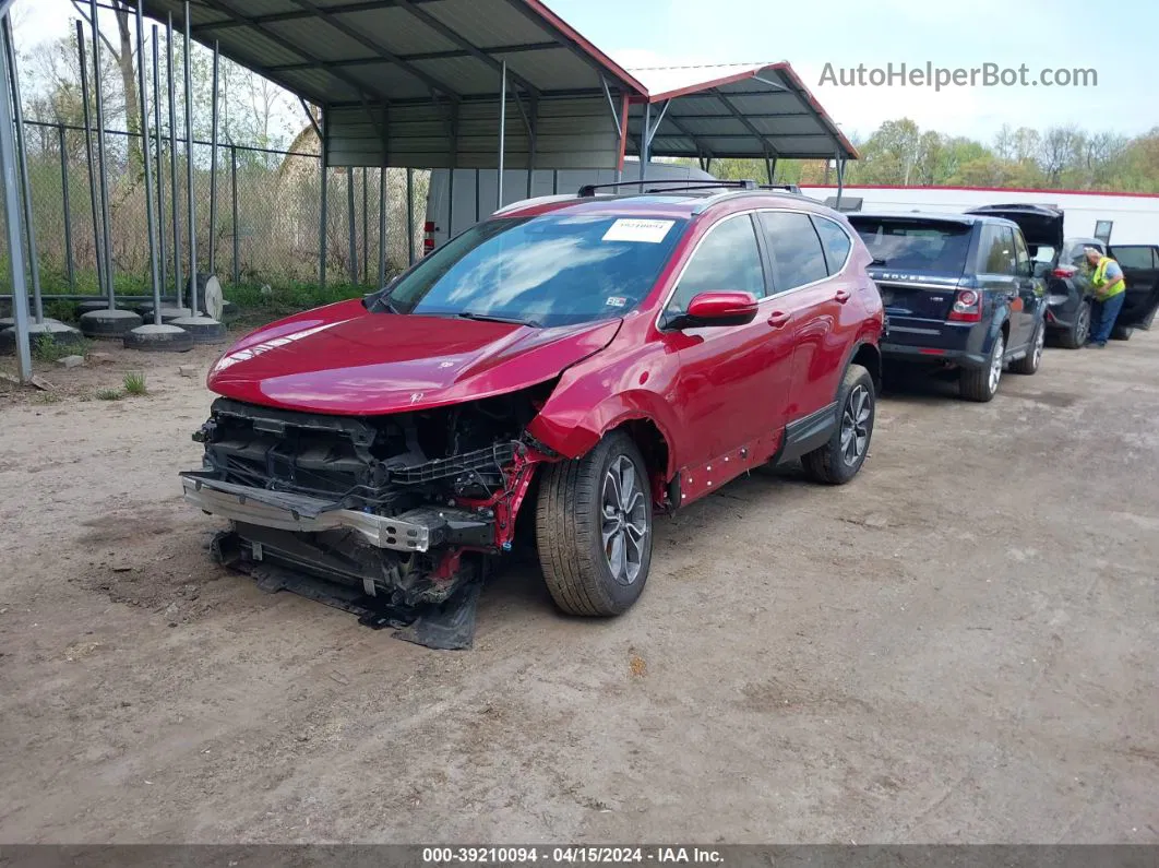 2020 Honda Cr-v Awd Ex-l Burgundy vin: 2HKRW2H83LH620893