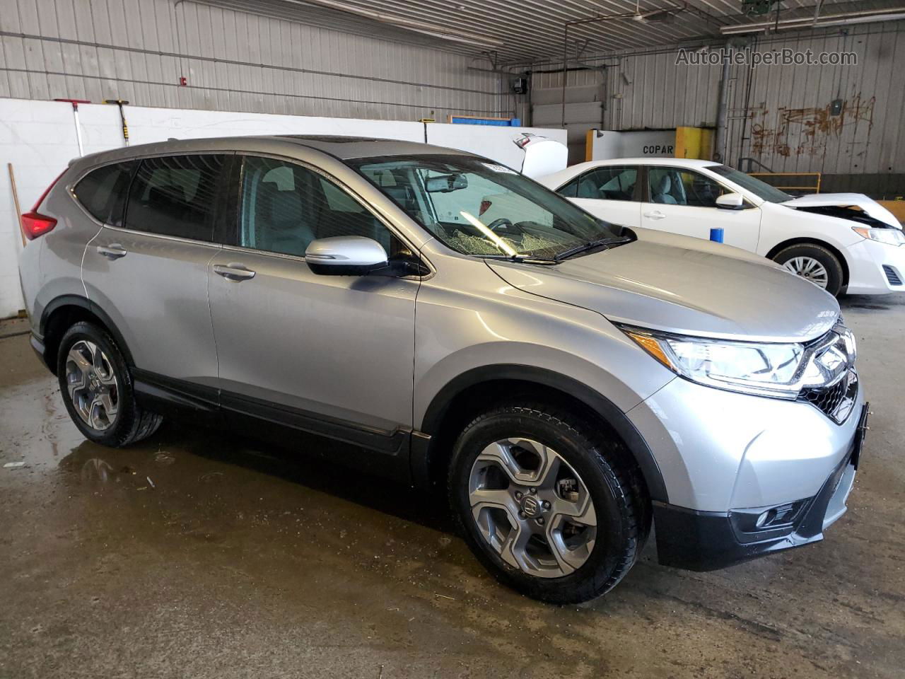 2017 Honda Cr-v Exl Silver vin: 2HKRW2H84HH618318