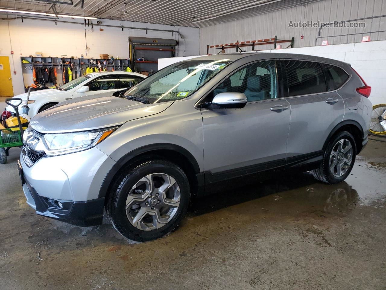 2017 Honda Cr-v Exl Silver vin: 2HKRW2H84HH618318