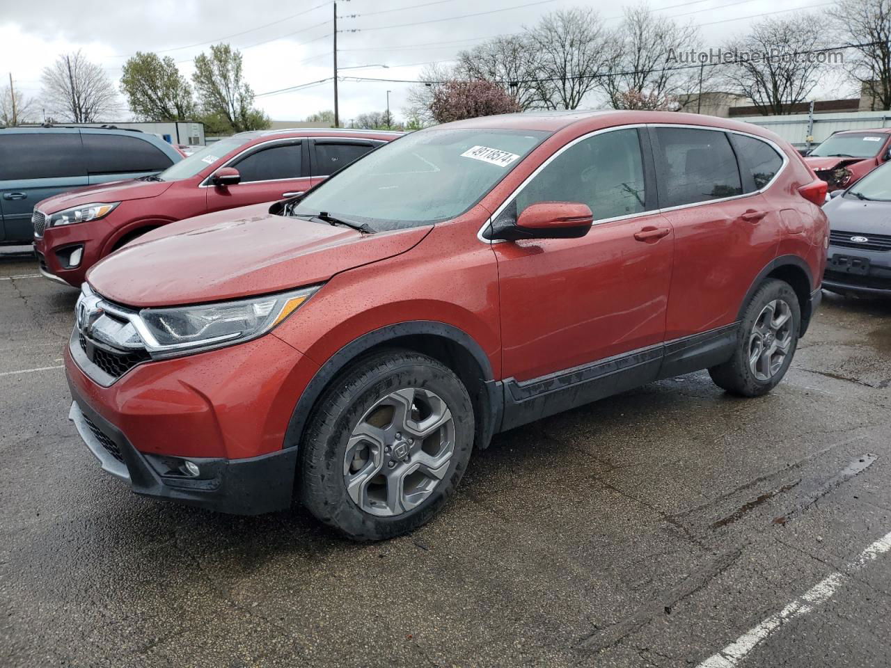 2018 Honda Cr-v Exl Red vin: 2HKRW2H84JH611021