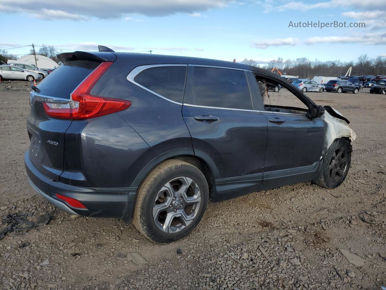 2018 Honda Cr-v Exl Gray vin: 2HKRW2H84JH625839