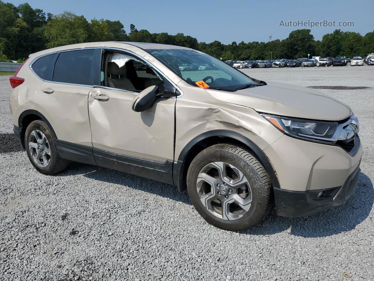 2019 Honda Cr-v Exl Tan vin: 2HKRW2H84KH636633