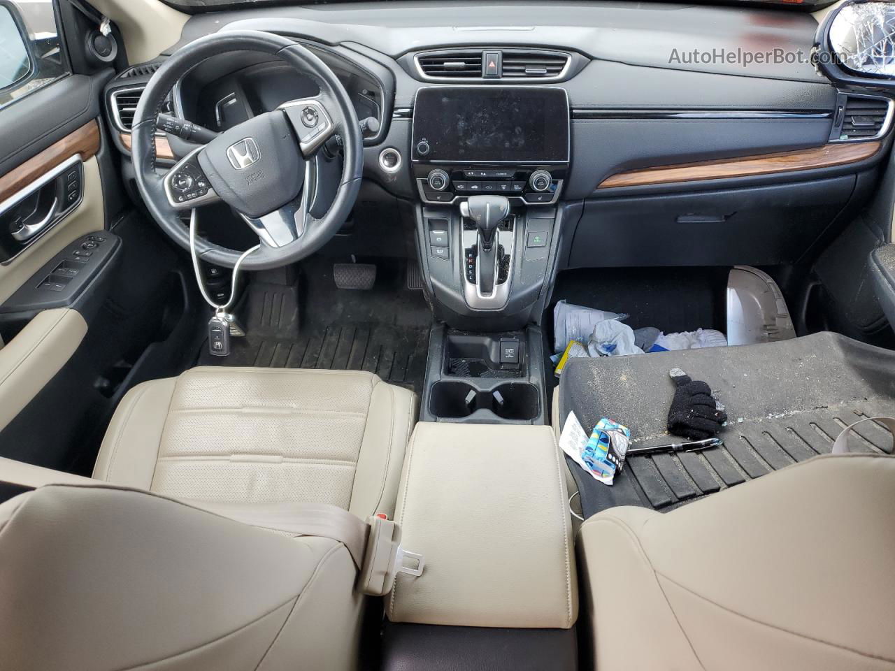 2019 Honda Cr-v Exl Tan vin: 2HKRW2H84KH636633